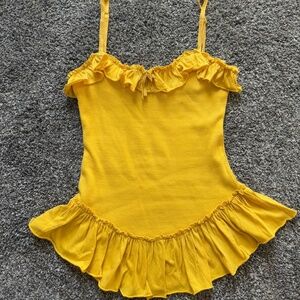 Betsey Johnson- 2000s Ruffle Tank